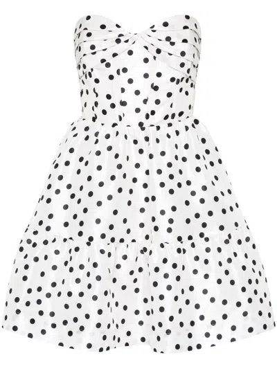Rebecca Vallance Delia Midi Dress In Weiss