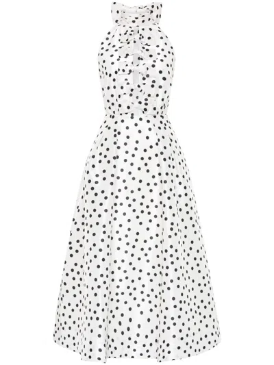 Rebecca Vallance Delia Midi Dress In White