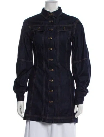 Pre-owned Rebecca Vallance Denim Jacket In Blue