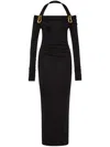 Rebecca Vallance Domenica Halter Midi Dress In Black