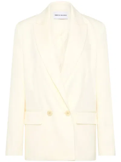 Rebecca Vallance Double-breasted Jacket In White