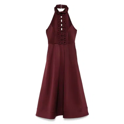 Rebecca Vallance Merlot Midi Dress