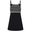 Rebecca Vallance Rina Strap Mini Dress In Black