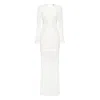 Rebecca Vallance Xanthe Long Sleeve Gown In White