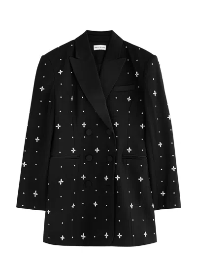 Rebecca Vallance Eclipse Embellished Blazer Dress In Black