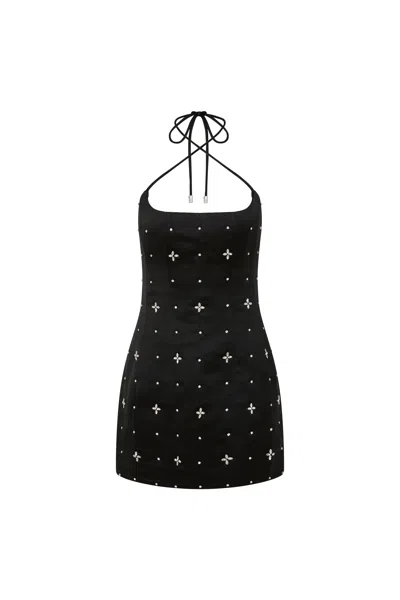 Rebecca Vallance Eclipse Mini Dress In Black