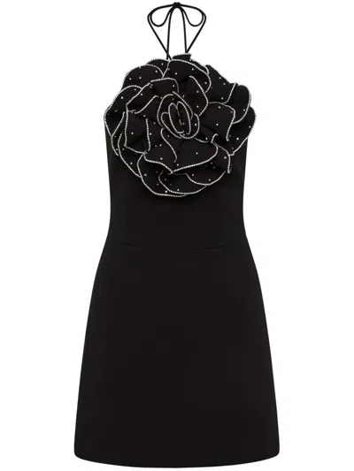 Rebecca Vallance Eliana Minidress In 黑色