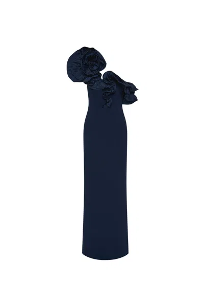 Rebecca Vallance Ella Gown In Blue