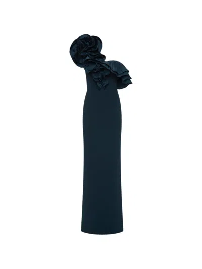 Rebecca Vallance Ella Gown In Blue