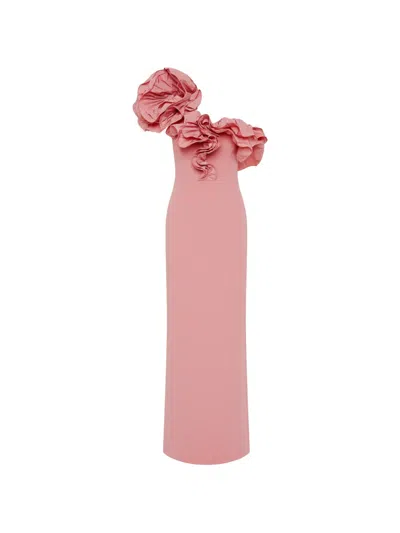 Rebecca Vallance Ella One-shoulder Maxi Dress In Pink