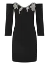 Rebecca Vallance Ellerie Embellished Mini Dress In Black