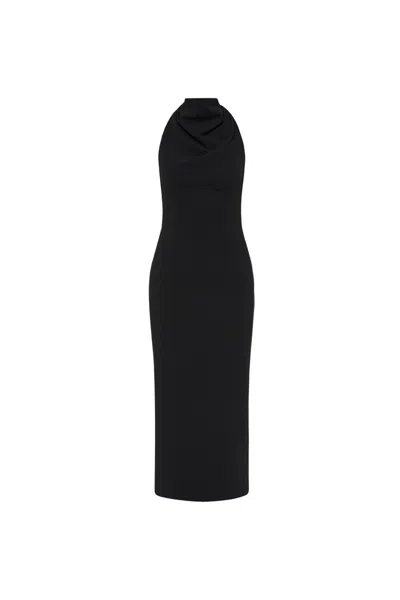 Rebecca Vallance Elora Halter Midi Dress