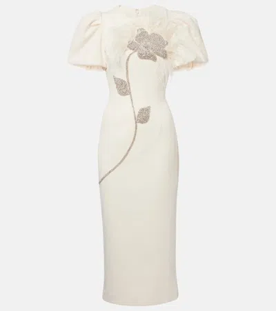 Rebecca Vallance Embellished Crêpe Cocktail Dress