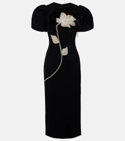 Rebecca Vallance Embellished Crêpe Cocktail Dress