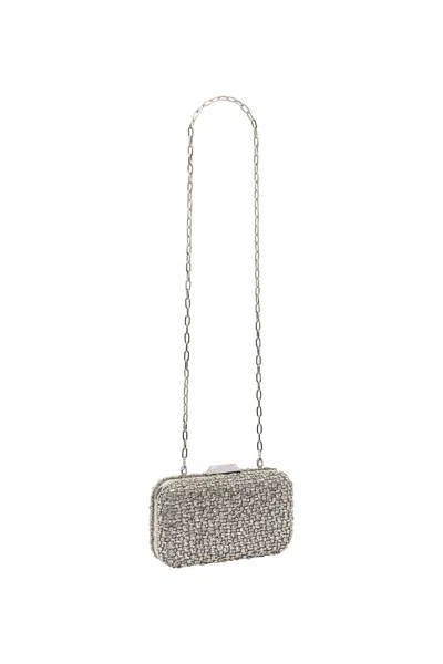 Rebecca Vallance Embellished Square Clutch In Multi