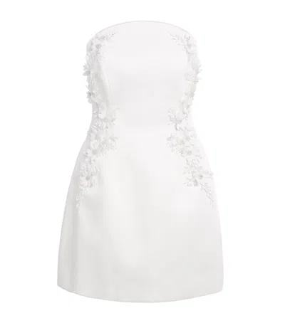 Rebecca Vallance Embellished Xanthe Mini Dress In White