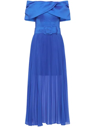 Rebecca Vallance Emelie Midi Dress In Blue