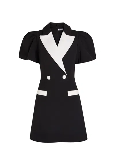 Rebecca Vallance Emma Contrasting Crepe Mini Dress In Multi