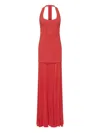 Rebecca Vallance Empress Pleated Crepe Corset Gown