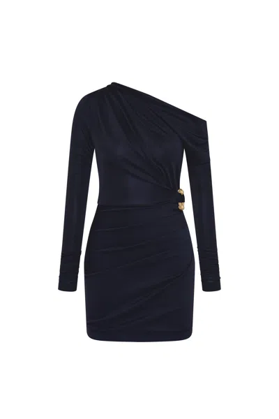 Rebecca Vallance Erin Long Sleeve Mini Dress In Multi