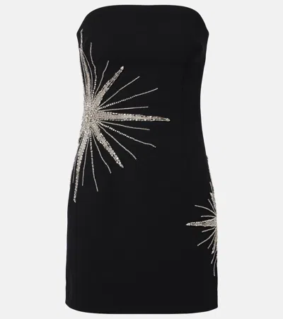 Rebecca Vallance Womens Black Estella Strapless Stretch-woven Mini Dress