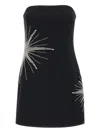 Rebecca Vallance Womens Black Estella Strapless Stretch-woven Mini Dress In Black
