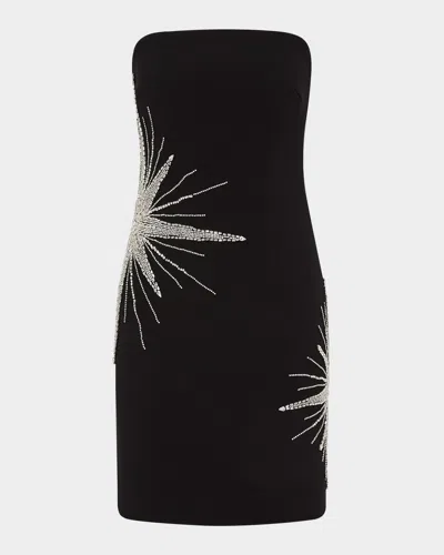 REBECCA VALLANCE ESTELLA STRAPLESS CRYSTAL MINI DRESS