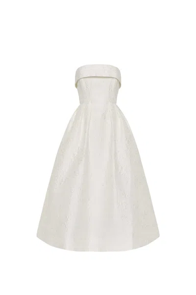 Rebecca Vallance Esther Midi Dress In White