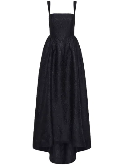 Rebecca Vallance Esther Strap Gown In Schwarz