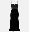 Rebecca Vallance Ethel Polka-dot Bustier Dress In Black