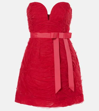 Rebecca Vallance Fernanda Minidress In Red