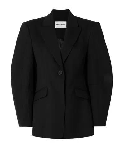 Rebecca Vallance Finley Fitted Blazer In Black