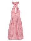 Rebecca Vallance Crepe Floral Embroidery Benette Midi Dress