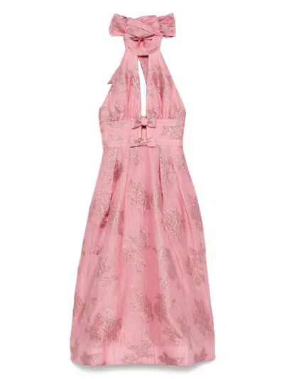 REBECCA VALLANCE FLORAL-EMBROIDERED DRESS