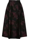 Rebecca Vallance Florentina Midi Skirt In Red