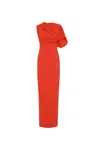 Rebecca Vallance Asymmetric Draped Dress