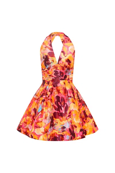 Rebecca Vallance Gardenia Mini Dress In Pink Floral Print
