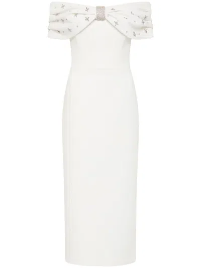 Rebecca Vallance Gianna Midi Dress In White