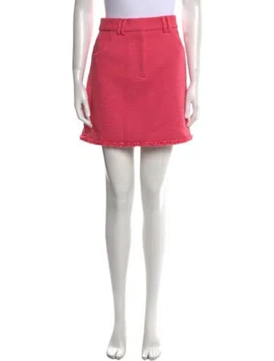 Pre-owned Rebecca Vallance Glitter Accents Mini Skirt W/ Tags In Pink
