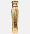 Rebecca Vallance Golden Hour Sequined Gown In Gold