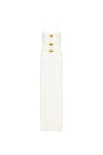 Rebecca Vallance Guinevere Strap Gown In White