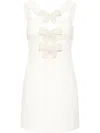 Rebecca Vallance Bonded Crepe Hermione Mini Dress In White