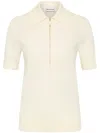 Rebecca Vallance Indy Polo Knit Top In White
