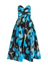 Rebecca Vallance Ingrid Strapless Midi Dress In Black