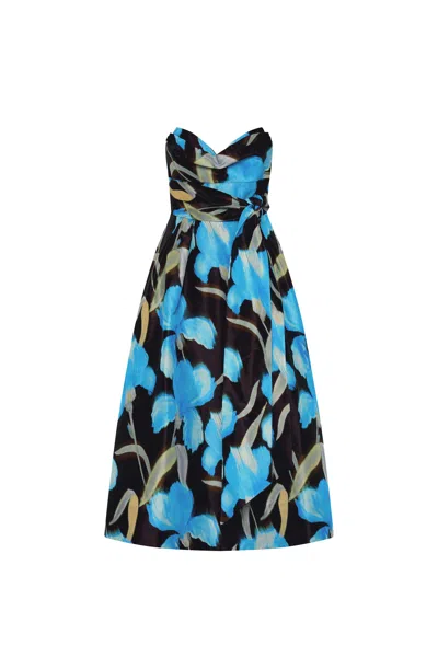 Rebecca Vallance Ingrid Strapless Midi Dress