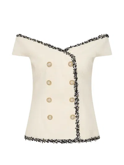Rebecca Vallance Jacquie Top In Neutral