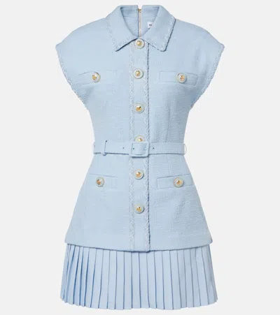 Rebecca Vallance Jonie Belted Pleated Minidress
