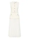 Rebecca Vallance Jonie Sleeveless Midi Dress In Neutral