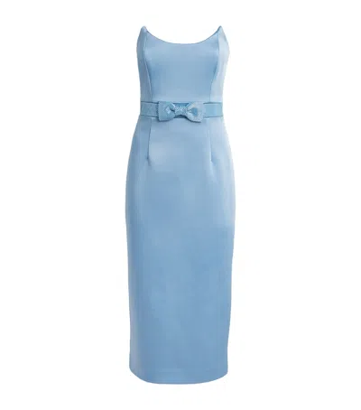 Rebecca Vallance Kai Midi Dress In Blue