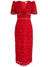Rebecca Vallance Embellished Lace Midi Dress